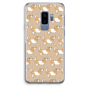CaseCompany Doggy: Samsung Galaxy S9 Plus Transparant Hoesje