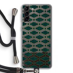 CaseCompany Moroccan tiles: Samsung Galaxy S21 Plus Transparant Hoesje met koord