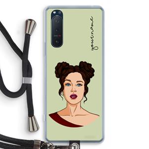 CaseCompany Pop-Art Creator: Sony Xperia 5 II Transparant Hoesje met koord