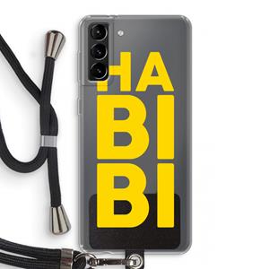 CaseCompany Habibi Majorelle : Samsung Galaxy S21 Plus Transparant Hoesje met koord