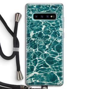 CaseCompany Weerkaatsing water: Samsung Galaxy S10 Plus Transparant Hoesje met koord
