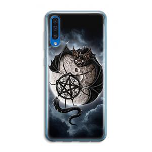 CaseCompany Volle maan: Samsung Galaxy A50 Transparant Hoesje