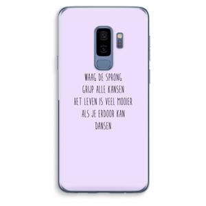CaseCompany Sprong: Samsung Galaxy S9 Plus Transparant Hoesje