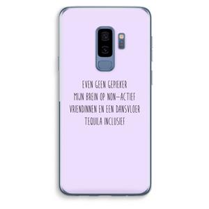 CaseCompany Tequila: Samsung Galaxy S9 Plus Transparant Hoesje