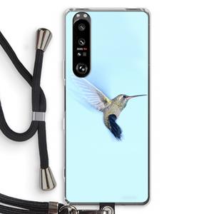 CaseCompany Kolibri: Sony Xperia 1 III Transparant Hoesje met koord