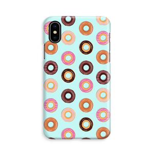 CaseCompany Donuts: iPhone Xs Volledig Geprint Hoesje