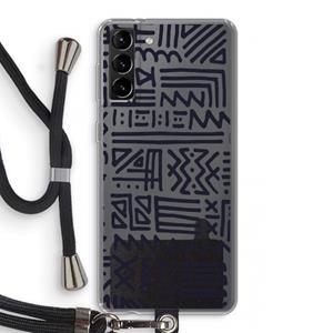 CaseCompany Marrakech print: Samsung Galaxy S21 Plus Transparant Hoesje met koord