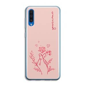 CaseCompany Giving Flowers: Samsung Galaxy A50 Transparant Hoesje