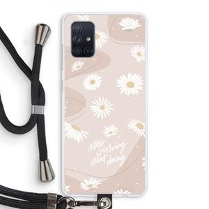 CaseCompany Daydreaming becomes reality: Samsung Galaxy A71 Transparant Hoesje met koord