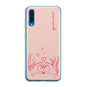 CaseCompany Love is in the air: Samsung Galaxy A50 Transparant Hoesje