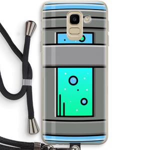 CaseCompany Chug Bottle: Samsung Galaxy J6 (2018) Transparant Hoesje met koord