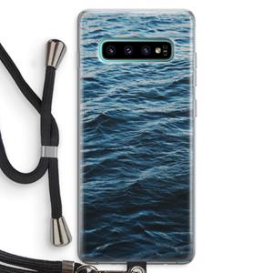 CaseCompany Oceaan: Samsung Galaxy S10 Plus Transparant Hoesje met koord