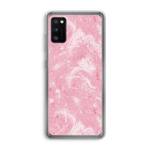 CaseCompany Abstract Painting Pink: Samsung Galaxy A41 Transparant Hoesje
