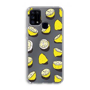 CaseCompany When Life Gives You Lemons...: Samsung Galaxy M31 Transparant Hoesje