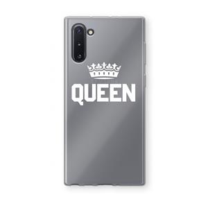 CaseCompany Queen zwart: Samsung Galaxy Note 10 Transparant Hoesje