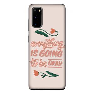 CaseCompany Optimistic flower girl: Samsung Galaxy S20 Tough Case