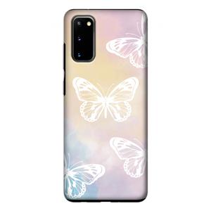 CaseCompany White butterfly: Samsung Galaxy S20 Tough Case