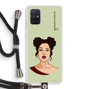 CaseCompany Pop-Art Creator: Samsung Galaxy A71 Transparant Hoesje met koord