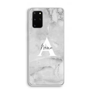 CaseCompany Ivory Marble: Samsung Galaxy S20 Plus Transparant Hoesje