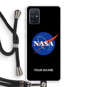 CaseCompany NASA: Samsung Galaxy A71 Transparant Hoesje met koord