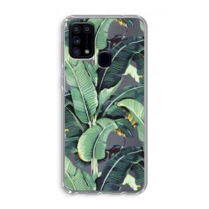 CaseCompany Bananenbladeren: Samsung Galaxy M31 Transparant Hoesje