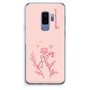 CaseCompany Giving Flowers: Samsung Galaxy S9 Plus Transparant Hoesje