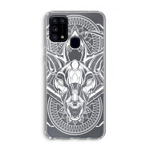 CaseCompany Oh Deer: Samsung Galaxy M31 Transparant Hoesje
