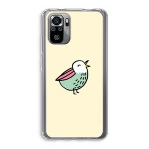 CaseCompany Birdy: Xiaomi Redmi Note 10S Transparant Hoesje