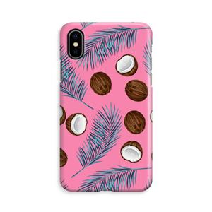 CaseCompany Kokosnoot roze: iPhone Xs Volledig Geprint Hoesje