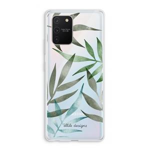 CaseCompany Tropical watercolor leaves: Samsung Galaxy S10 Lite Transparant Hoesje