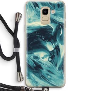 CaseCompany Dreaming About Whales: Samsung Galaxy J6 (2018) Transparant Hoesje met koord