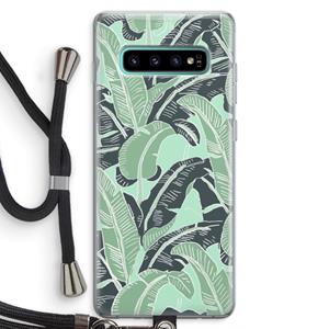 CaseCompany This Sh*t Is Bananas: Samsung Galaxy S10 Plus Transparant Hoesje met koord