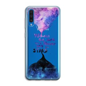 CaseCompany Stars quote: Samsung Galaxy A50 Transparant Hoesje