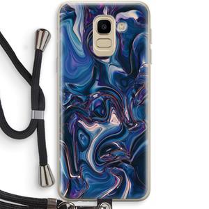CaseCompany Mirrored Mirage: Samsung Galaxy J6 (2018) Transparant Hoesje met koord