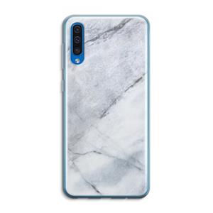CaseCompany Witte marmer: Samsung Galaxy A50 Transparant Hoesje