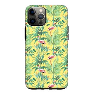 CaseCompany Flamingo party: iPhone 12 Pro Tough Case