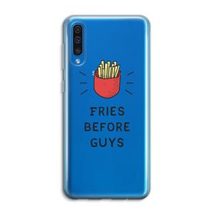 CaseCompany Fries before guys: Samsung Galaxy A50 Transparant Hoesje