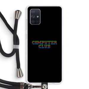 CaseCompany Retro: Samsung Galaxy A71 Transparant Hoesje met koord