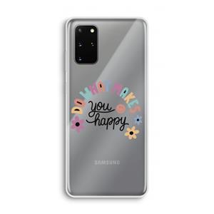 CaseCompany Happy days: Samsung Galaxy S20 Plus Transparant Hoesje