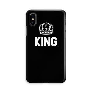 CaseCompany King zwart: iPhone Xs Volledig Geprint Hoesje