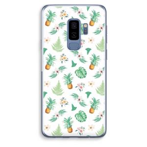 CaseCompany Ananas bladeren: Samsung Galaxy S9 Plus Transparant Hoesje