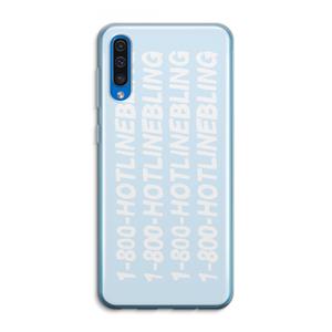 CaseCompany Hotline bling blue: Samsung Galaxy A50 Transparant Hoesje