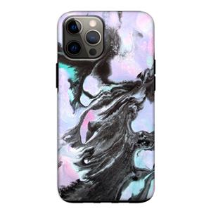 CaseCompany Pastel zwart: iPhone 12 Pro Tough Case