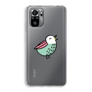 CaseCompany Birdy: Xiaomi Redmi Note 10S Transparant Hoesje