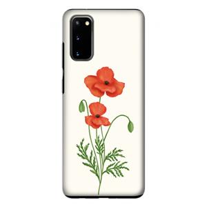 CaseCompany Red poppy: Samsung Galaxy S20 Tough Case