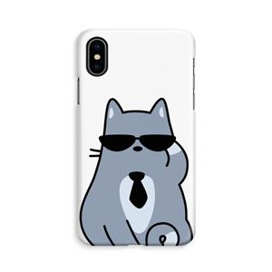 CaseCompany Cool cat: iPhone Xs Volledig Geprint Hoesje