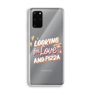 CaseCompany Pizza is the answer: Samsung Galaxy S20 Plus Transparant Hoesje