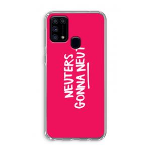 CaseCompany Neuters (roze): Samsung Galaxy M31 Transparant Hoesje