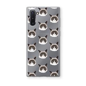 CaseCompany It's a Purrr Case: Samsung Galaxy Note 10 Transparant Hoesje