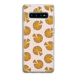 CaseCompany You Had Me At Pizza: Samsung Galaxy S10 Plus Transparant Hoesje